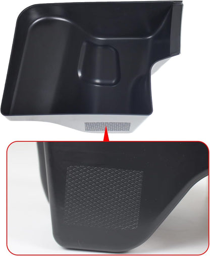 KAKABAS Rear Wheel Well Storage Bin Compatible with Wrangler 2018-2023 JL JLU 4 Door(Not fit 2 Door), Trunk Organizer Storage Tray Cargo Side Box Jeep Wrangler Black 2PCS(Left & Right)