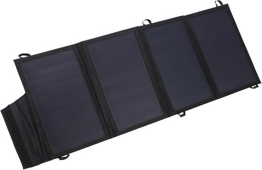 XIASABA 22W Solar Charger Portable and Foldable Solar Power Bank with Dual USB Ports Ideal for Camping Hiking Travel and Various Outdoor Activities