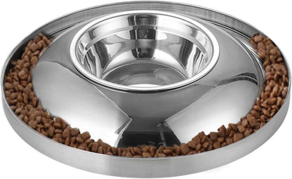 Mangiatoia per cani lenta alimentazione ciotola a alimentazione lenta per gatti,Ciotola per animali da compagnia con irrigazione lenta integrata | Impedisci agli animali domestici di mangiare troppo,