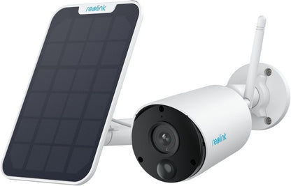 REOLINK 2K 3MP Solar Security Camera, Wireless Home Security Camera Outdoor Indoor, Night Vision, Human/Car Detection, 2.4G WiFi, Local Storage, No Monthly Fee, Support Home Hub, Argus Eco+Solar Panel