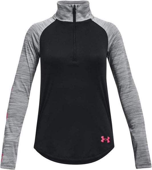 Under Armour Girls' Tech Graphic Half-Zip T-Shirt