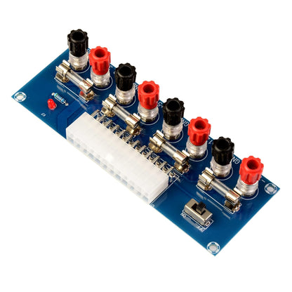 LAOMAO 24 Pin ATX DC Power Supply Breakout Converter Board Multi-Output Adapter 12V 5V 3.3V for DIY Experiments Power Supply Computer Project Electronic