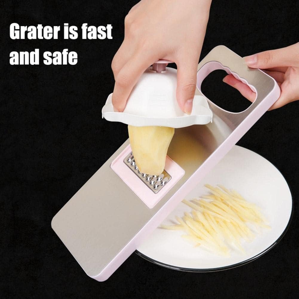 Ergonomic Mandoline Slicer Guard with Non-Slip Grip - Universal Cut-Resistant Safety Holder for Kitchen Slicers and Graters, Dishwasher-Safe Food Prep Tool (Sapphire Blue)