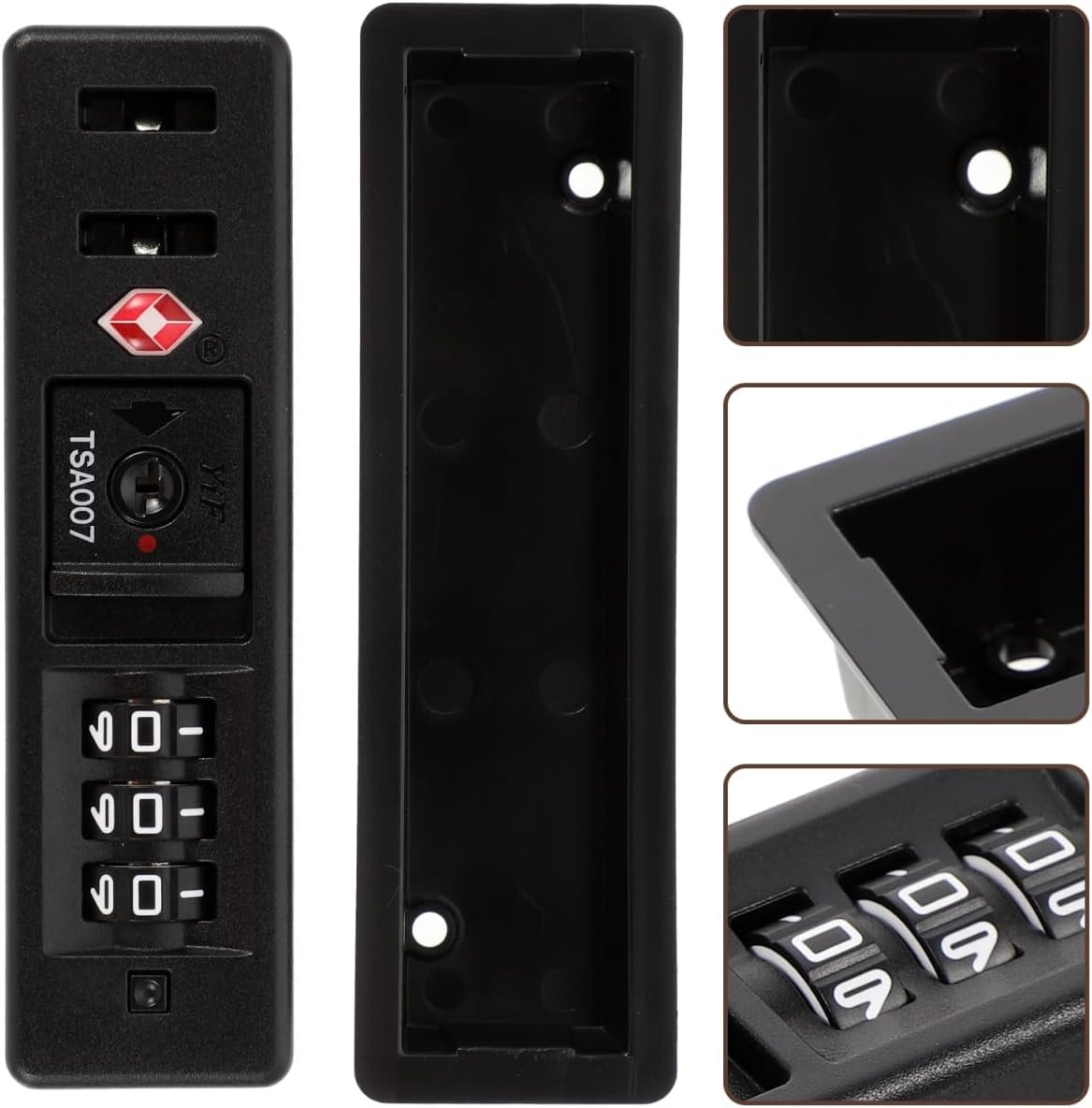 Mipcase Luggage Locks TSA Approved: Safety Suitcase Zipper Combination Lock for Baggage Outdoor Travel