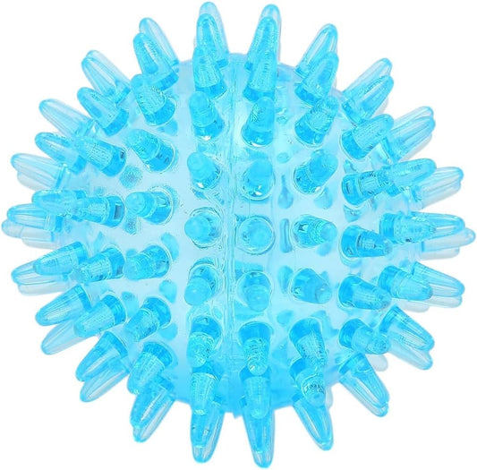 7 CM Soft Transparent Spiky Massage Ball for Hand & Wrist – Stress Relief, Deep Tissue Muscle Roller, Strength Recovery Exercise Tool, Sensory Toy for Relaxation & Stress Management（Blue）