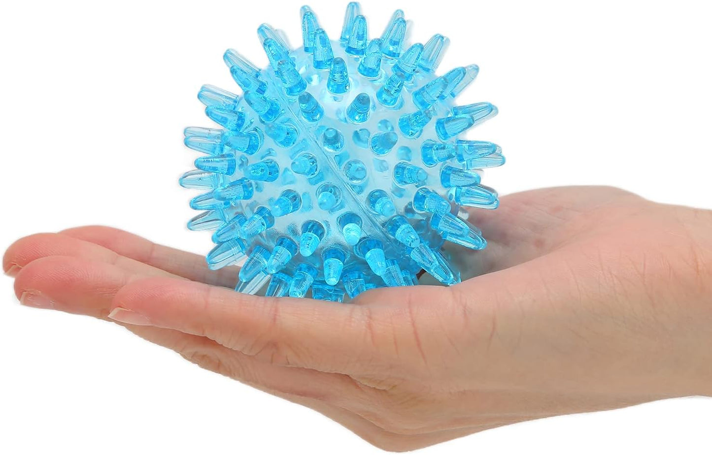 Spiky Massage Ball for Deep Tissue Muscle Recovery, Hollow Trigger Point Massage Soft Spiky Ball (6CM)