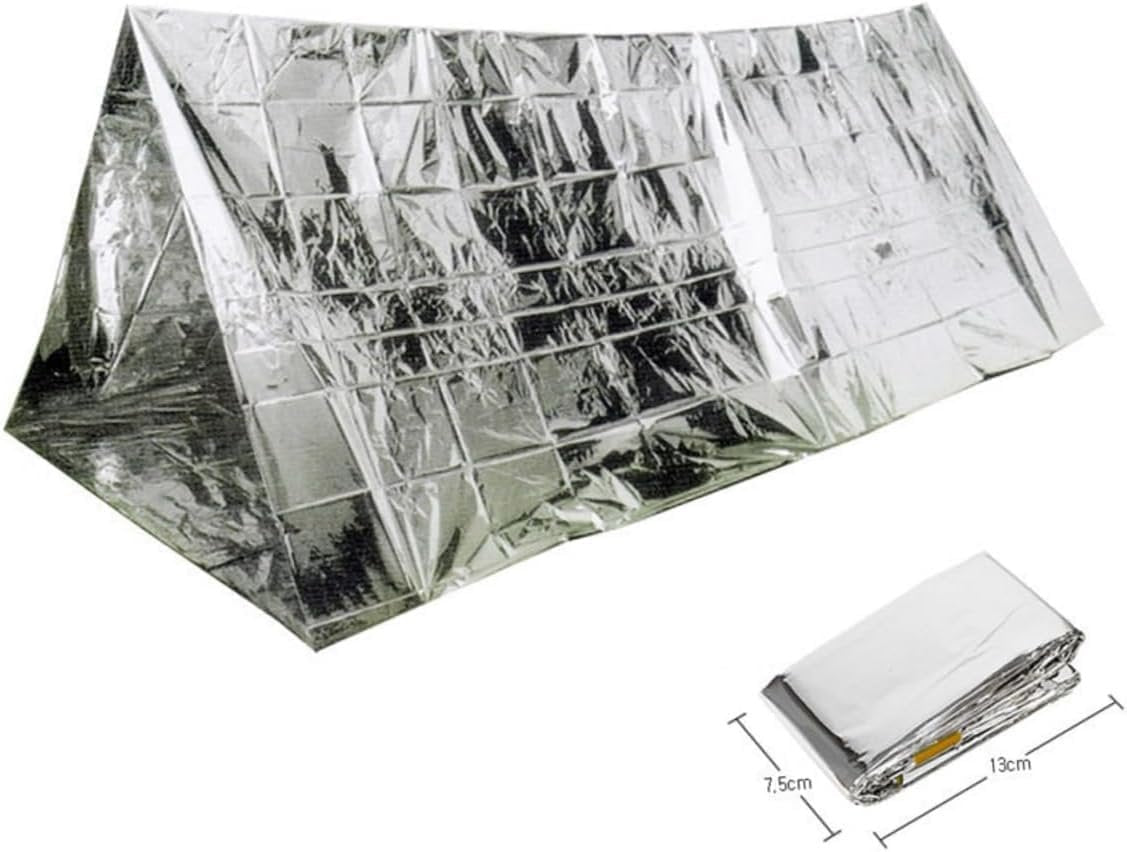 Survival Shelter Survival Gear Survival Tarp Shelter Wildern Shelters Emergency Homel Shelter Tube Tents for Emergency Shelter Services Survival Blanket Camping Silver