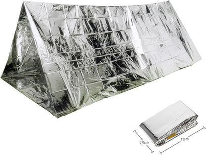 Survival Shelter Survival Gear Survival Tarp Shelter Wildern Shelters Emergency Homel Shelter Tube Tents for Emergency Shelter Services Survival Blanket Camping Silver