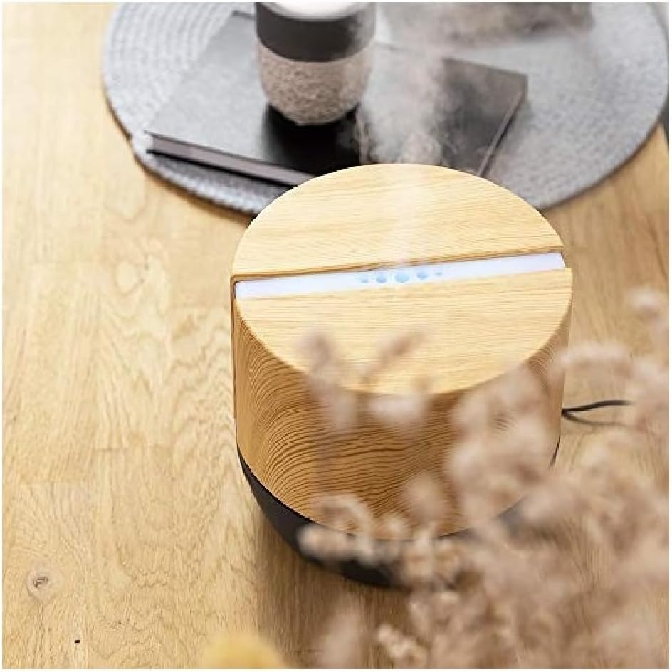 Cecotec PureAroma 550 Connected Grey Woody Aroma Diffuser, 500 ml Capacity, LED Display, Speaker, Bluetooth Control, App, 12-Hour Timer, 3 Operating Modes, 30 m2 Range, V1705252