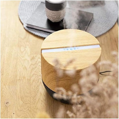Cecotec PureAroma 550 Connected Grey Woody Aroma Diffuser, 500 ml Capacity, LED Display, Speaker, Bluetooth Control, App, 12-Hour Timer, 3 Operating Modes, 30 m2 Range, V1705252