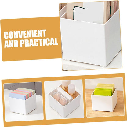 COHEALI 6pcs Storage Organizer Box for Memo Pads Compact Desktop Notepad Holder for Efficient Workspace Organization Construction Easy to Clean for Convenient Use