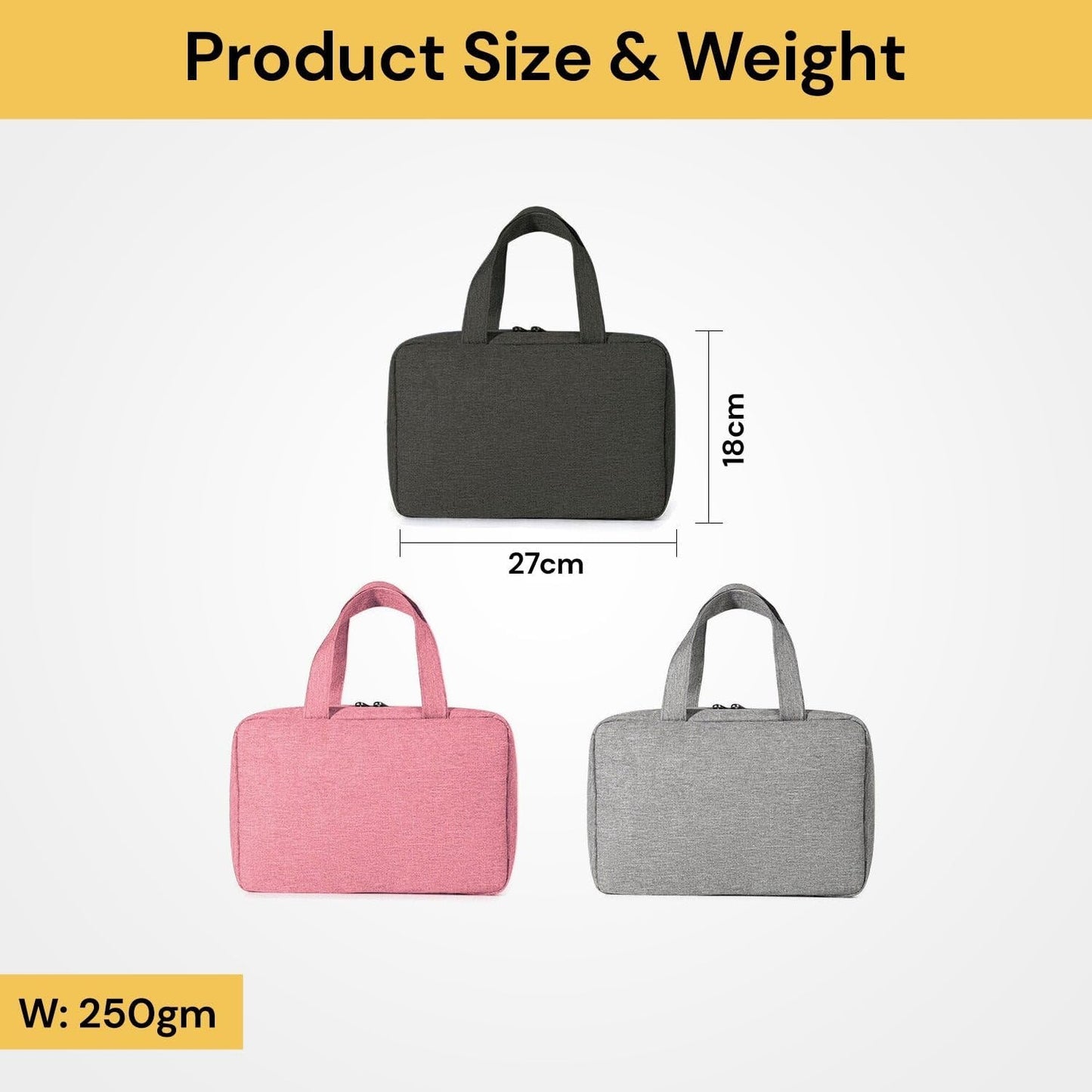 EZONEDEAL Hanging Toiletry Bag Waterproof Travel Makeup Bag Portable Washable Bag Large Capacity Cosmetic Traveling Organizer Case Multifunctional for Women Camping Outdoor Container (Pink)