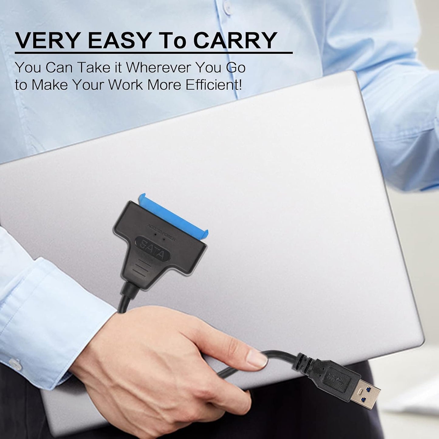 SATA to USB Adapter Cable for 2.5 inch SSD and HDD,VCOM USB 3.0 to SATA III Hard Driver Adapter,Support UASP SATA to USB Cable SATA Adapter Cable USB to SATA Adapter HDD to USB SSD Sata Cable