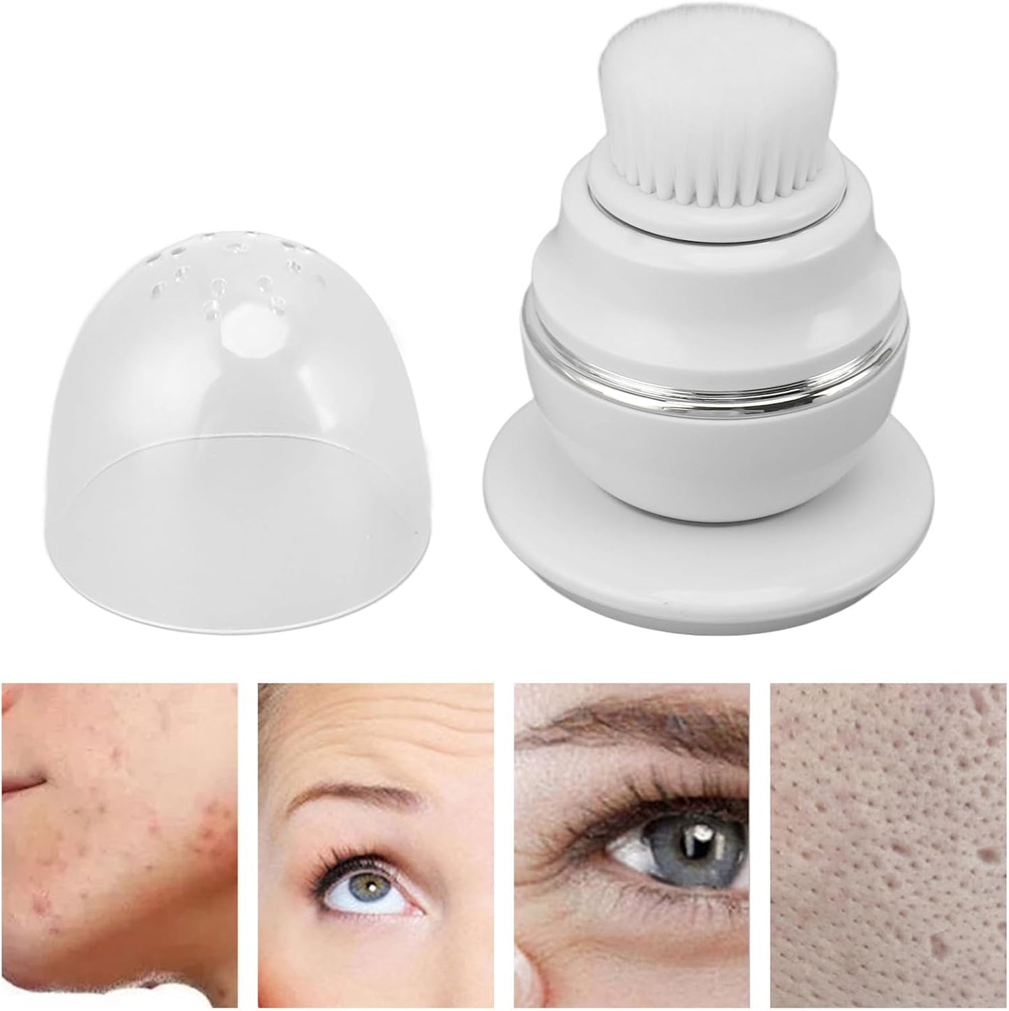 XIASABA Facial Cleanser Brush 3 Speed 180mAH Suitable For All Skin Type Electric Face Scrubber For Exfoliating Deep Cleansing Massaging