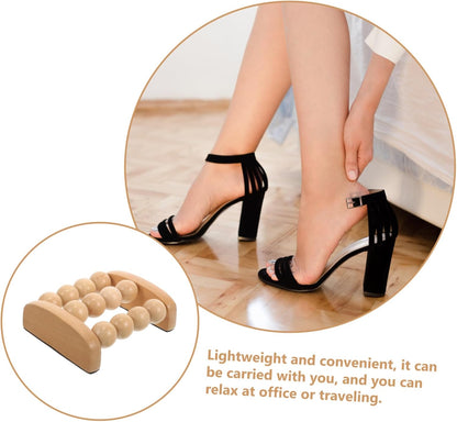 PACKOVE 4 Pezzi massaggiatore massaggiante massaggio schiuma rulli muscoli Collo circolazione Massager a portata di mano per terapia del legno Di legno