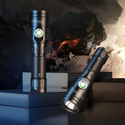 UniqueFire Portable Tactical Mini Flashlight, 1602 3 Modes LED Flashlight 3600 High Lumen Duty Torch Light, Bright Small Flash Light for Hiking,Camping, Emergency