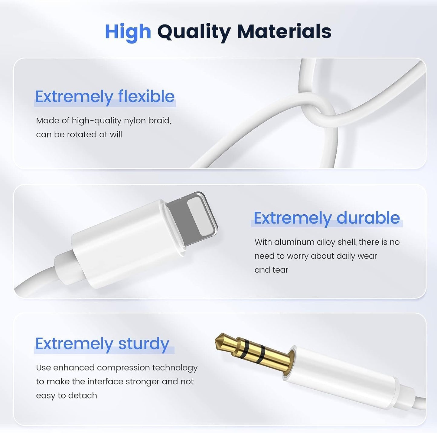 (Apple MFi Certified) iPhone AUX Cord for iPhone,Lightning to 3.5mm AUX Audio for Car Stereo Cable,Speaker,Headphone Jack Adapter Cable Compatible for iPhone 14/13/12/11/XR/X/8/7,Support All iOS-3.3ft