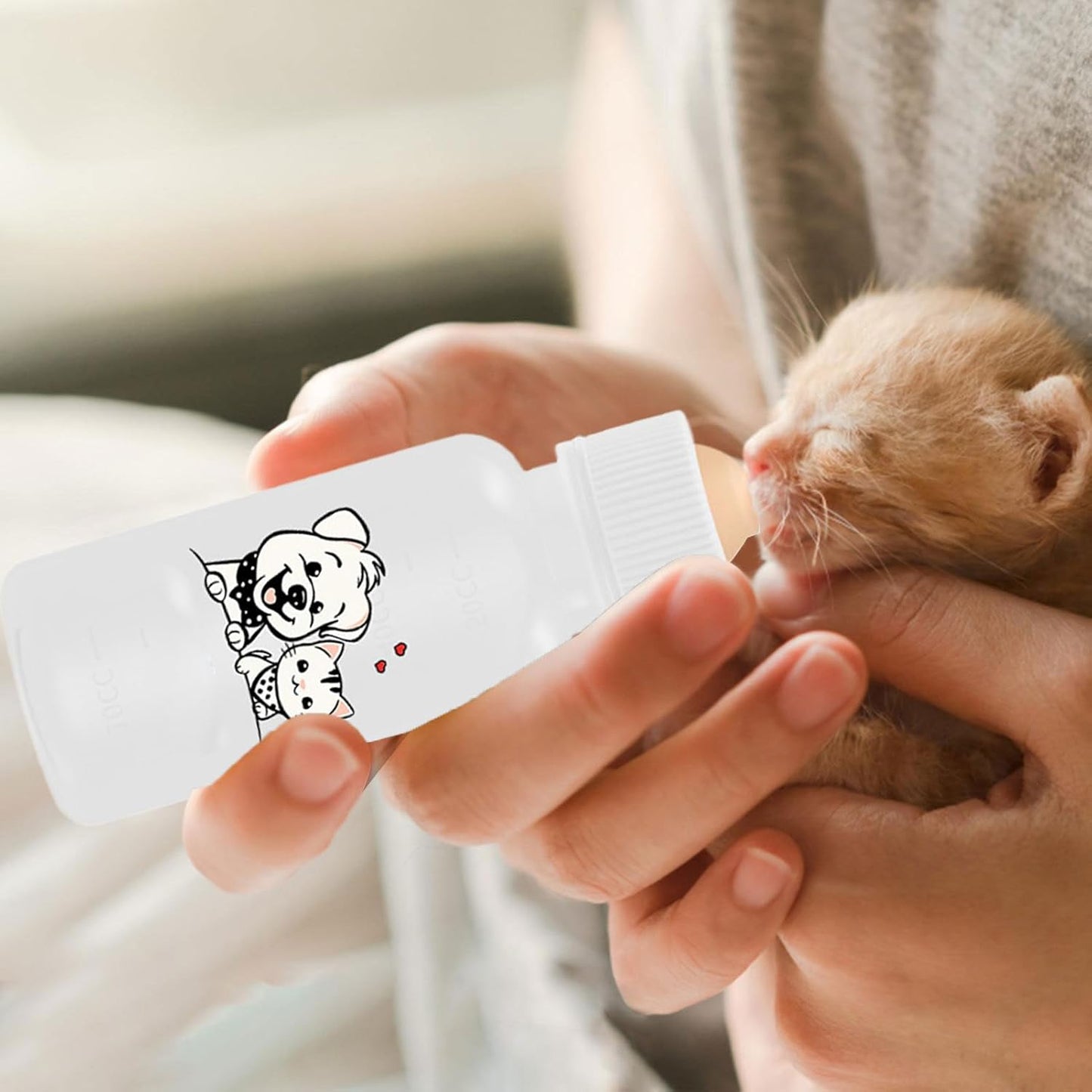 Kitten Bottles for Nursing, Puppy Bottle | Baby Kitten Bottles for Nursing | Feeding and Watering Supplies, Portable Feeding Nipples p