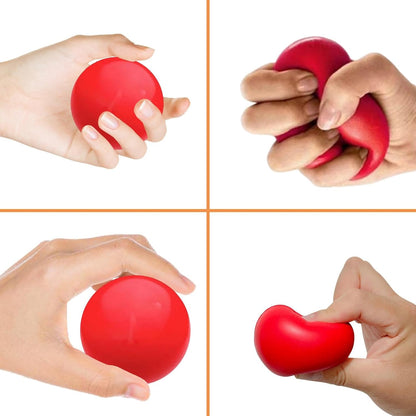Hand Squeeze Balls, Massage Balls, Hand Exercise Tool, Stress Relief, Grip Training, Finger Flexibility and Muscle Recovery