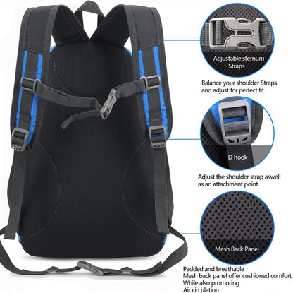 Bseash Small 20L Outdoor Hiking Backpack, Lightweight Waterproof Travel Daypack for Kids Girls Boys Cycling Camping