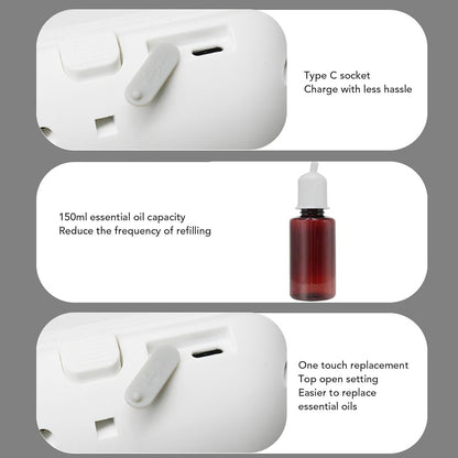 Scent Diffuser Machine for Home & Commercial Use, Aromatherapy Diffuser, Hotel Collection Diffuser Machine, Aromatherapy Diffuser Up to 2152 SQSF for Large Room, White