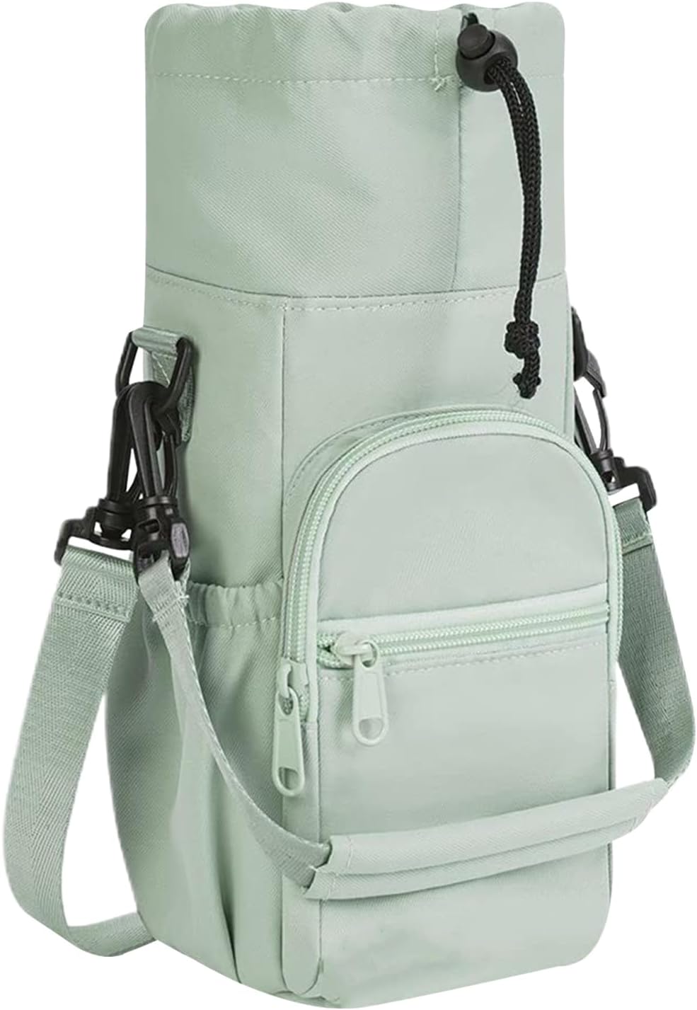 Générique Water Bottle Bag, Insulated Cup Holder, 12,01 x 5 x 4,02 pollici Ampia Capacity Waterproof Organizer, Strap, Outdoor Gear Pouch for Workouts, Hiking, Adventures and Fishing, verde, Se