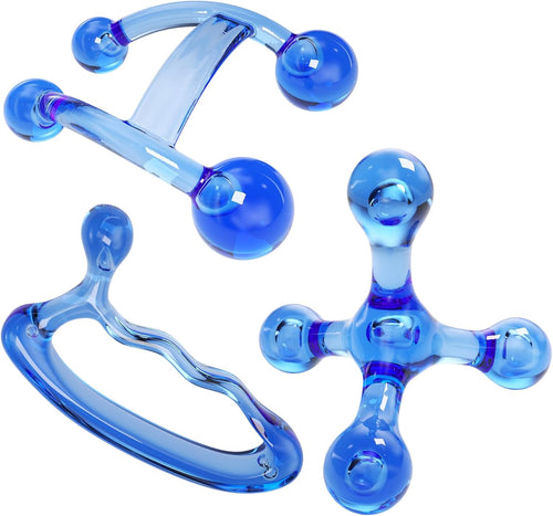 ResultSport - Massage Tool for Head, Feet and Body (Complete Set, 4 Ways, Double, Finger Massage)