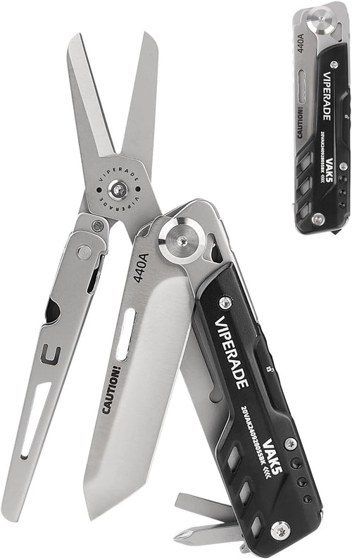 VIPERADE VAK4 Multitool Pocket Knife for Men, Multifunctional 21-in-1 Multitool Pocket Knife with Pouch, Outdoor Camping Survival and Everyday Use (VAK5)