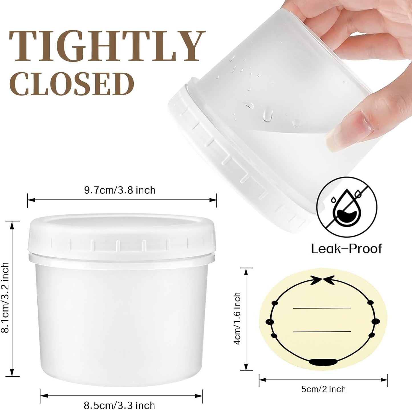 TUZAZO 12 Oz Food Storage Containers with Double-Seal Lids (12-Count) Reusable Small Plastic Soup Freezer Containers for Portion and Meal Prep | Microwave-, Freezer-, Dishwasher-Safe | BPA Free