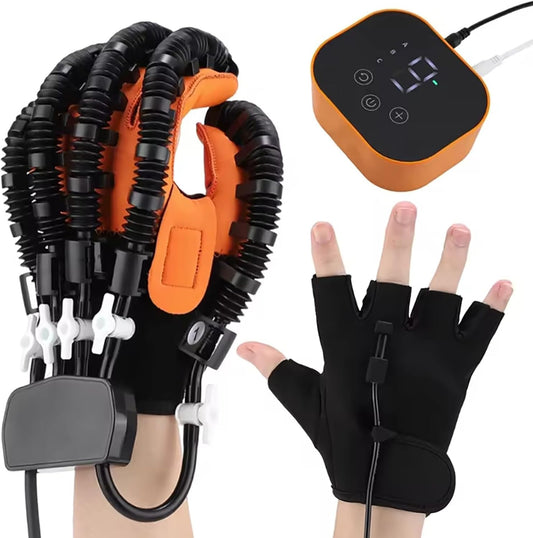 Guanti Robot Riabilitativi Trainer Della Mano Per Ictus Fisioterapica Attrezzi Riabilitazione Artrite Guanti Da Massaggio Per Pazienti Con Ictus Emiplegia(Left,Small)