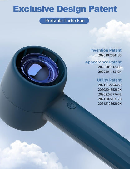 KENSUKA Handheld Fan with Aromatherapy HA1, Portable Hand Held Fan with 2000aMh USB Rechargeable Battery, 3 Speed Adjustable, Ideal for Travel, Makeup, and Outdoor Personal Cooling