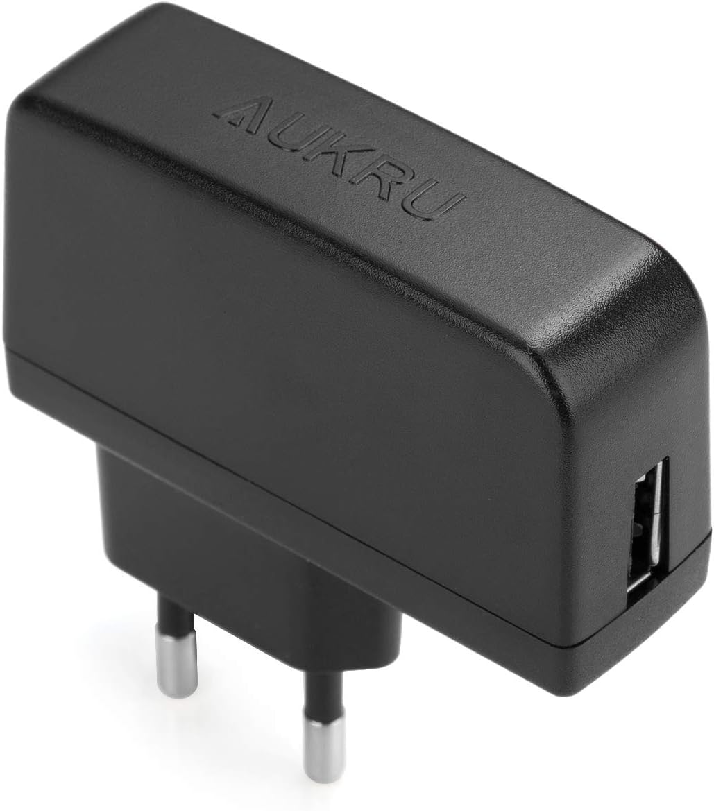 Aukru Universal Power Supply with 8 Switching Plugs Adapters for 5 V Household Electronics and USB Devices – 2000 mA Max