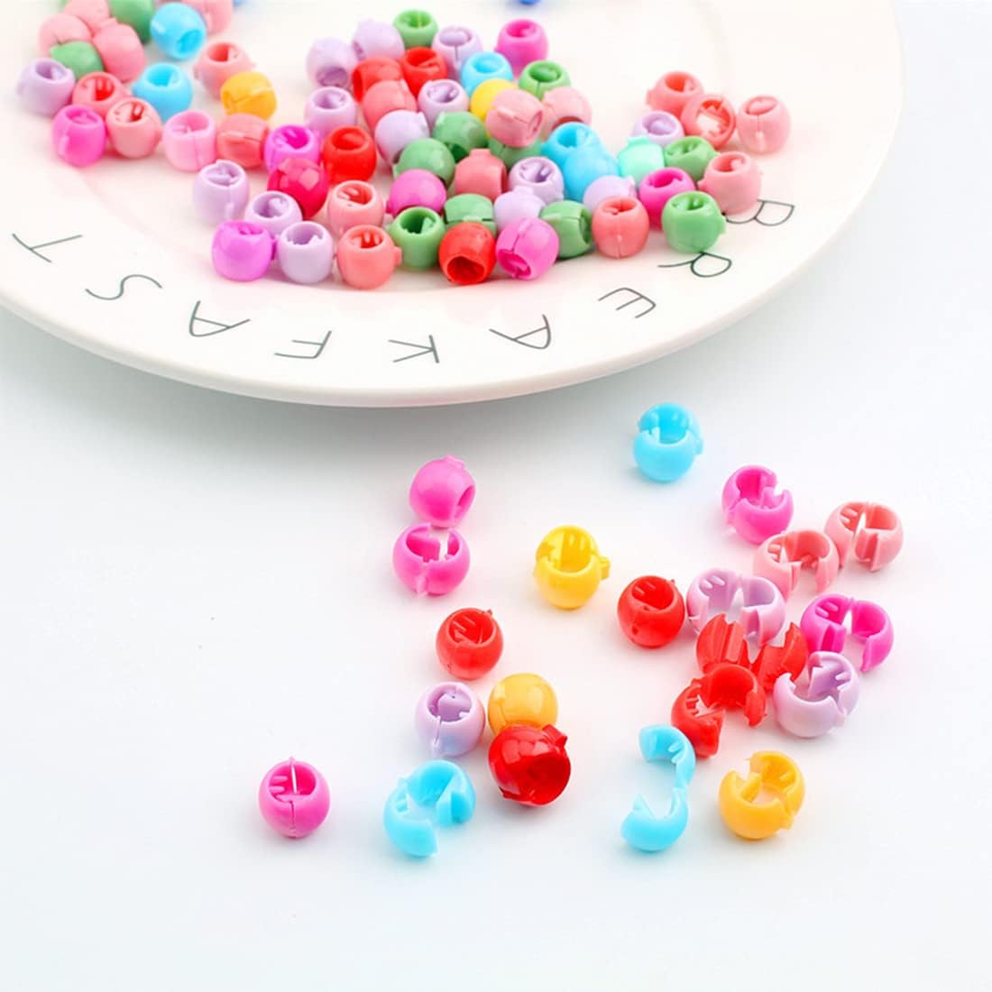 SULIUDAJI 40 Pcs Mini Hair Claw Clips Colorful Hair Pins Clips Clamp Small Plastic Hair Claws for Girls Accessories Women