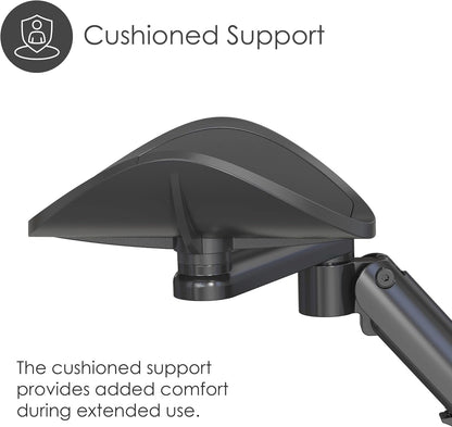 Desire2 MouseMate Articulated Wrist Support, Ergonomic Arm Rest for Desks, Office Desk Accessory and Work from Home Essential, Adjustable Wrist Support for Mouse Hand for Better Comfort and Efficiency