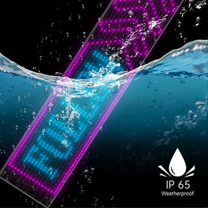 Devil Eyes Light for Car, LED Matrix Pixel Panel Car Sign, RGB Lighting Graffiti Scrolling Board, Windshield Advertising Bluetooth Smart App Control Scrolling Led Display Board for Shop Car Bar