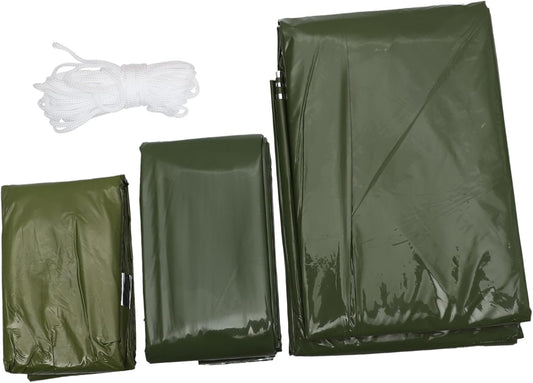 Emergency Tent Set Outdoor Camping Tent Sleeping Pouch Emergency Sleeping Bag Camping Tents Camping Sleeping Blanket Travel Pe Tear-Resistant Material Blanket Insulation