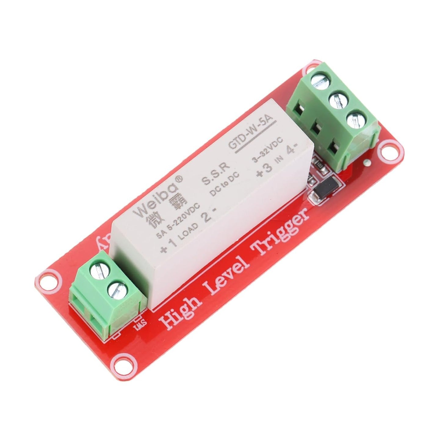 MECCANIXITY DC 3-32V 1 Channel Relay Module High Level Trigger for Electronics Industrial Home Automation