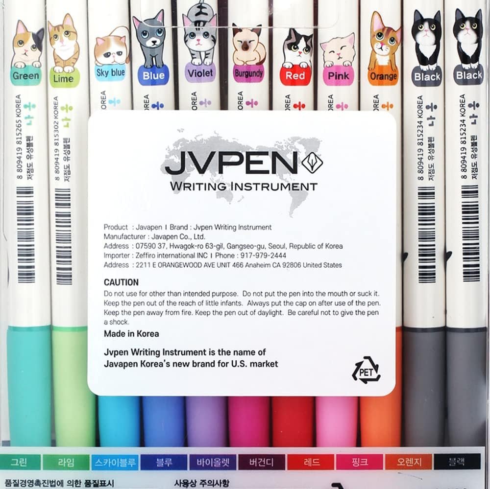 Beecrazee PE 6668 Naong 11-Set Ballpoint Pens, Multicolor