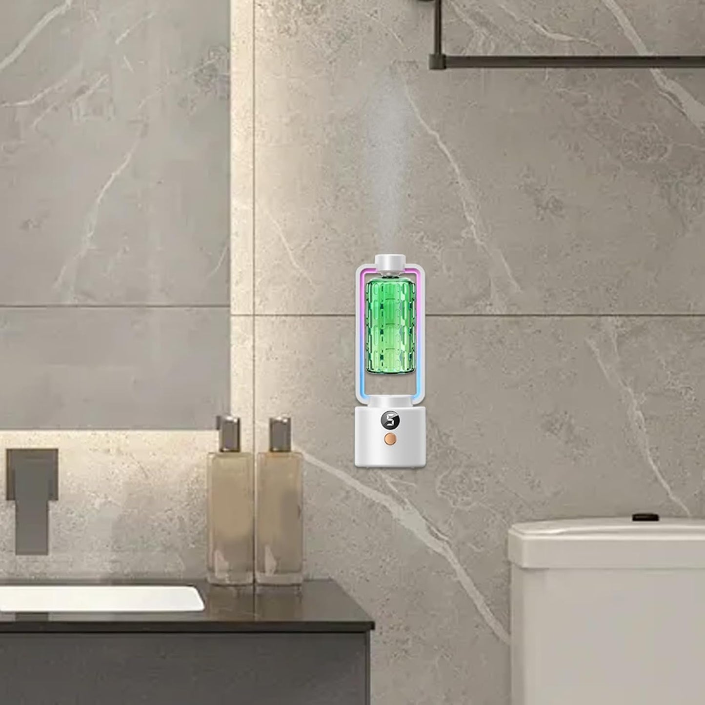 zwxqe Aromatherapy Diffuser, Wall Mounted Oil Diffuser, Smart Timing Air Freshener, Adjustable -Level Modes, Ideal for Yoga Room Toilet Hotel Nursery Indoor Use
