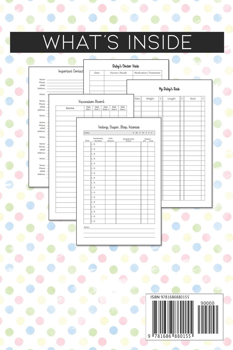 Baby Feeding Log Book: Tracker for Breastfeeding, Bottle Feeding, Diaper Changes and More for Your Newborn