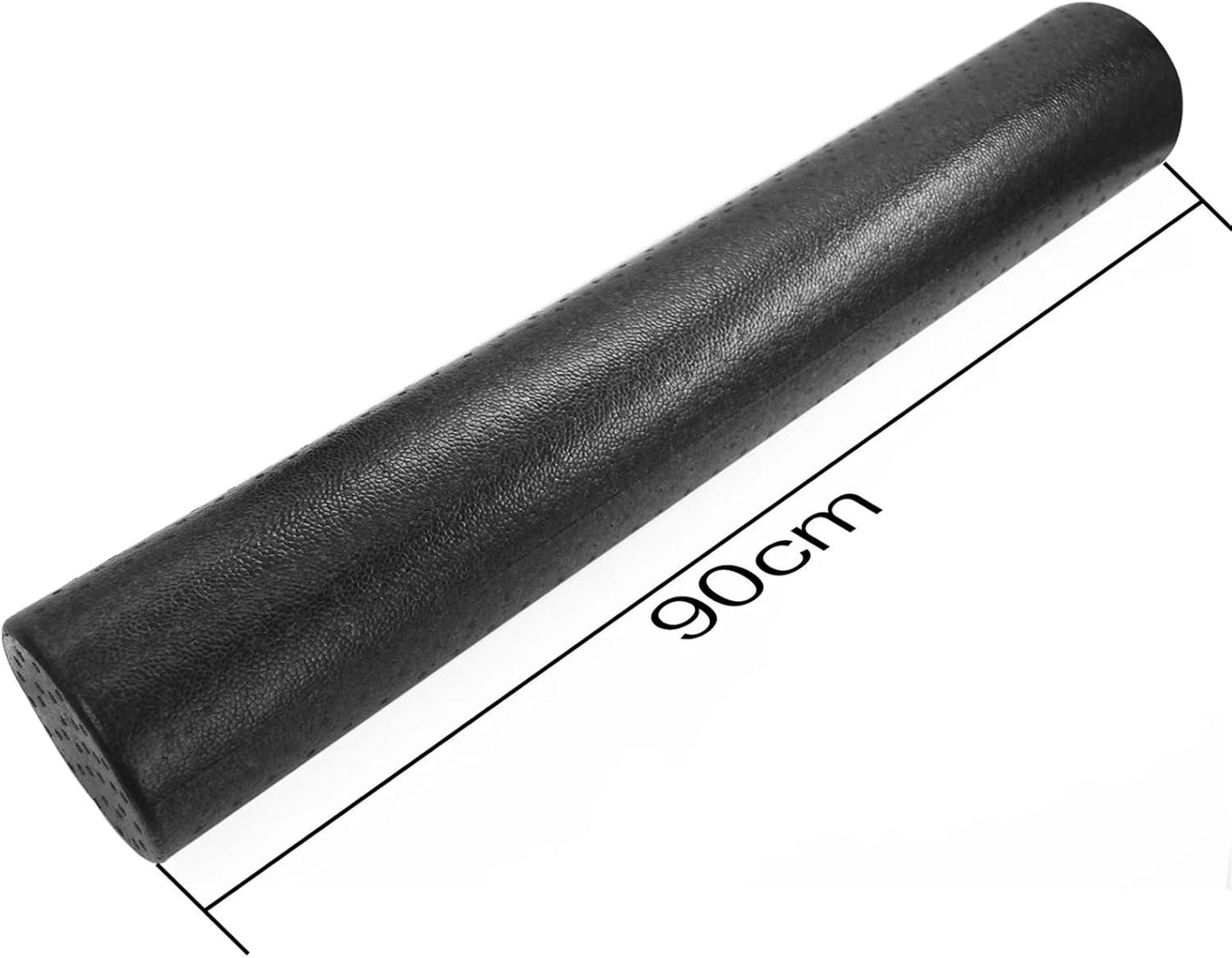 AYWTIUN Rullo Massaggio Muscolare Colonna da Massaggio con Rullo in Schiuma for Yoga, in EPP, Extra Ferma, ad Alta densità, for Il Recupero Muscolare, flessibilità ed Esercizi. Nero