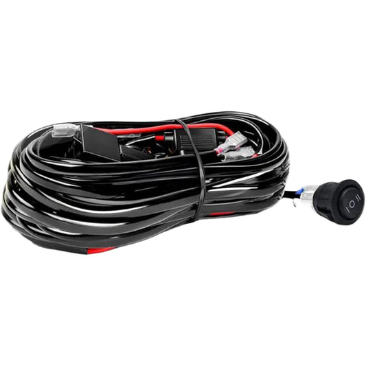 Light Wiring Kit, Harness Relay Fuse Durabled Lead Wire, Fog Light Electrical Gear for Easy Installation, Compatible with Work Lights Vehicle Lighting Accessories