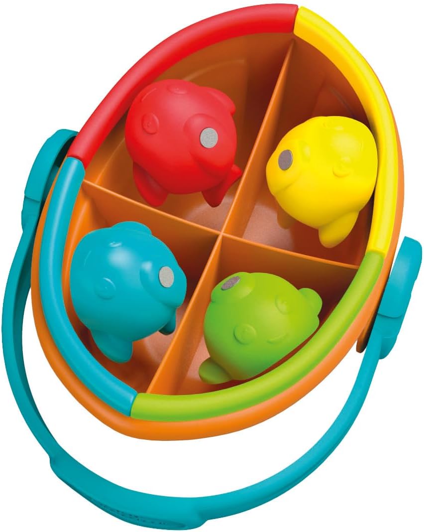 Clementoni Baby Colour Fishing, 17688 12-36 Months, 4 Fish to Catch, Early Childhood Educational Games, Made in Italy, Play for Future Line, Stimulates Coordination and Logic