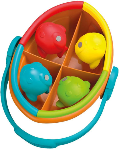 Clementoni Baby Colour Fishing, 17688 12-36 Months, 4 Fish to Catch, Early Childhood Educational Games, Made in Italy, Play for Future Line, Stimulates Coordination and Logic