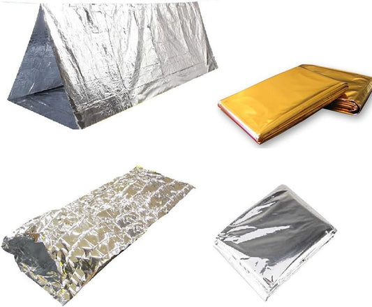 Outdoor Warm Set Survival Tent+Sleeping Bag+Survival Blanket