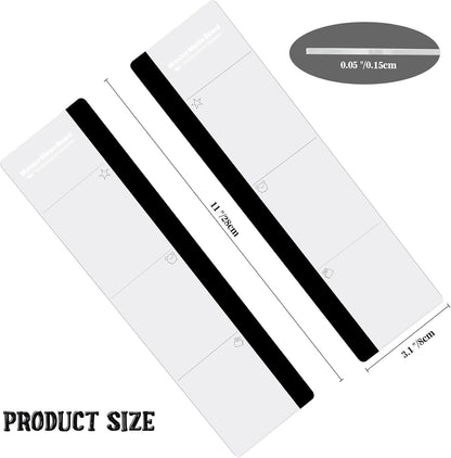 Office Desk Accessories 2pcs Computer Monitor Memo Board Message Board Transparent Acrylic Side Panel Sticky Note Board Left and Right Computer Note Board Suitable for Women Work Form Home Office