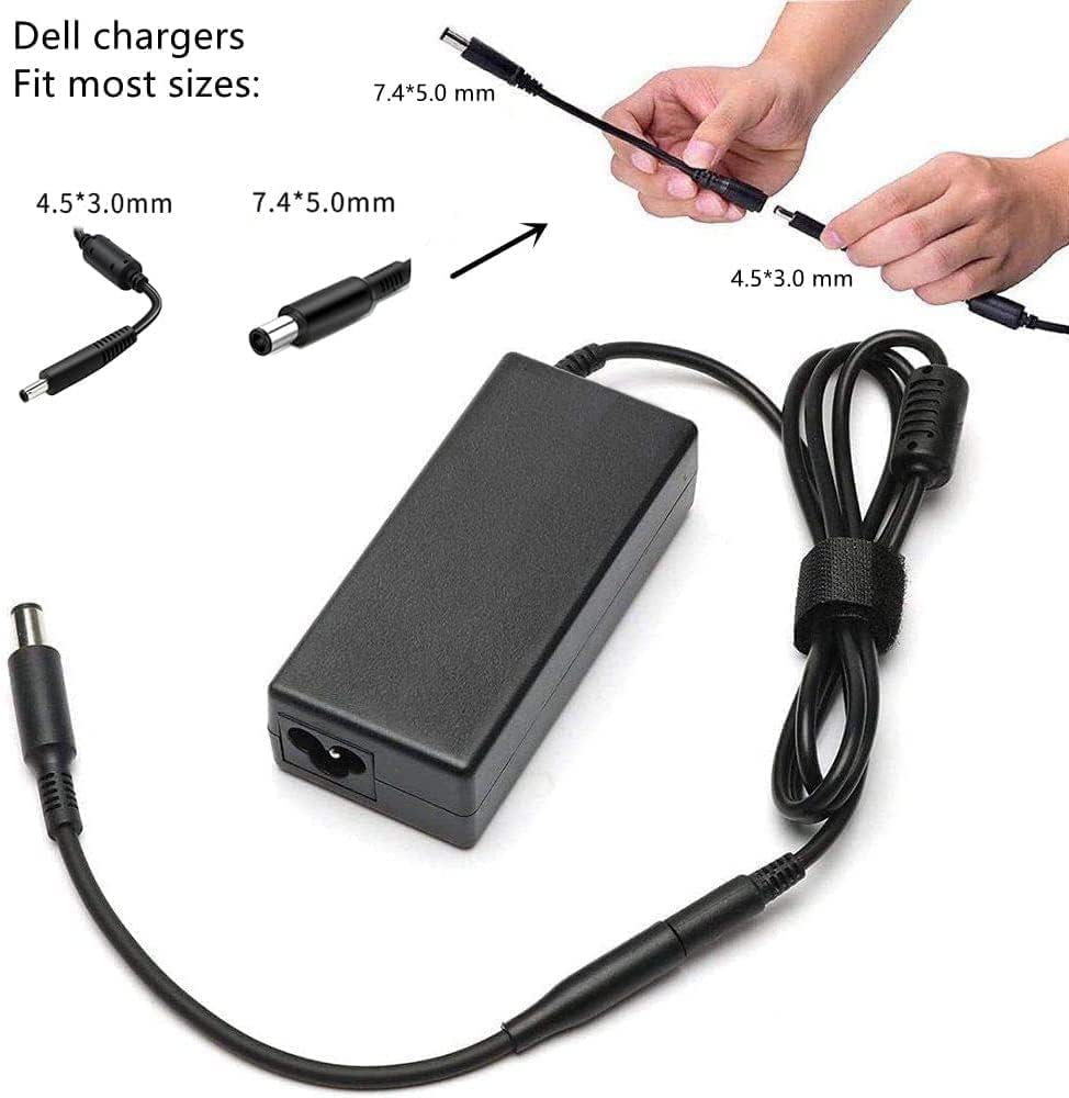 GTGUGR Laptop Charger Power Supply AC Adapter for Dell 19.5V 3.34A 65W 45W Inspiron 11-3000 15-5000 13-5000 13-7000 14-3000 14-5000 15-3000 15-7000 17-5000 17-7000 XPS 11 12 13 Computer Power Supply
