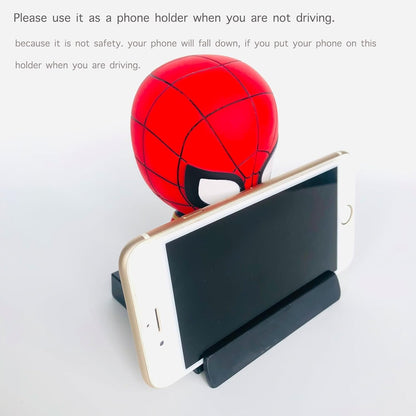 ITUBLE Bobbleheads Car Dashboard Decorations Cute Bobblehead Figures Dash Board Decor Auto Doll, Western Anime Car Ornaments Accessories Interior for Men Women with Phone Holder