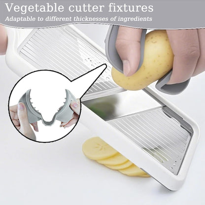 Kitchen Slicing Tool Non Slip Tool Ergonomic Food Prep Accessory Protective Finger Guards Safe Cutting Guide 8 x 7.5cm Ideal for Vegetables, Meat and