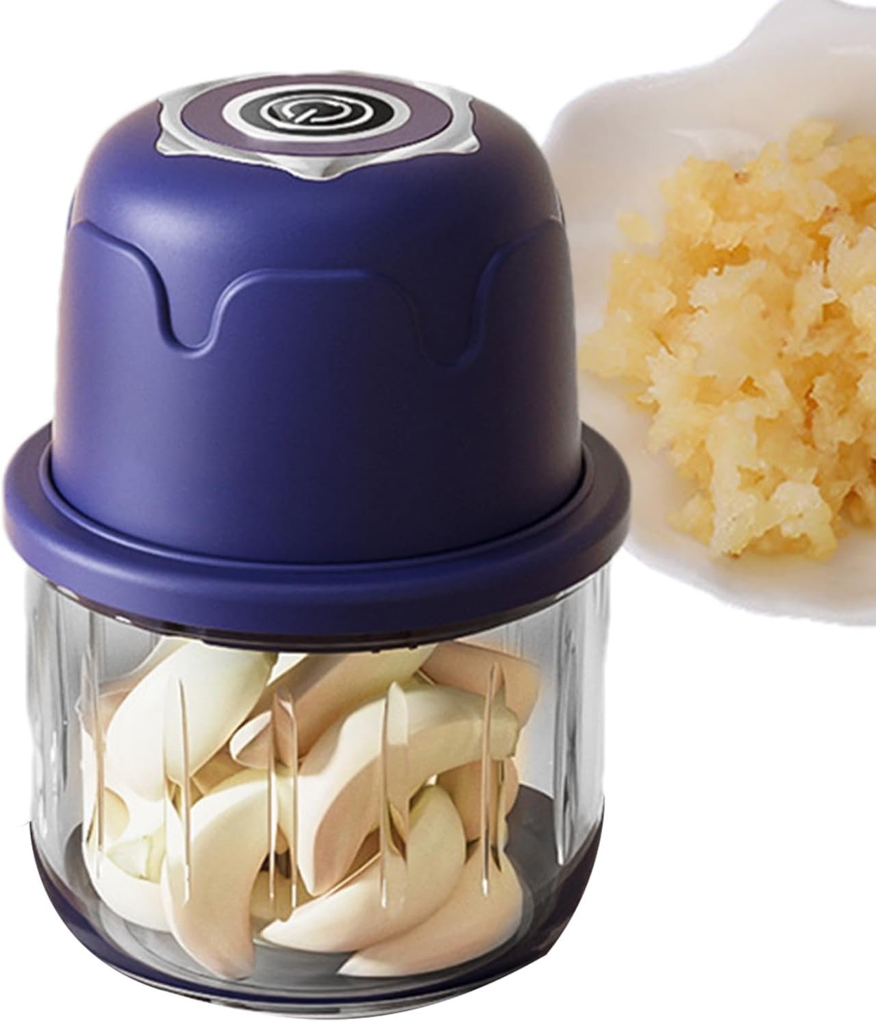 Electric Onion Chopper - Easy To Use Garlic Grinder, Ginger Cutter | 350ML Mini Cordless Food Processor, Portable Vegetable Dicer, Easy Food Prep Tool For Mincing, Chopping, And Making Puree